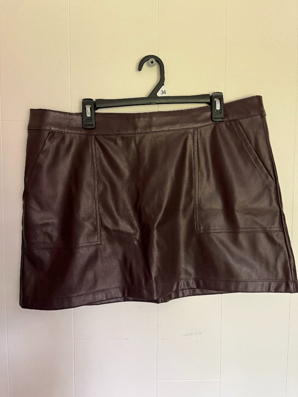 A New Day Faux Leather Skirt - Size XL